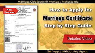 How to apply marriage certificate online in mumbai or Maharashtra [upl. by Lyudmila]