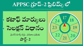 APPSC GROUP2 PRELIMS CUTOFF MARKS AND NEGATIVE MARKING AP GROUP2 RESULTS [upl. by Kciv155]