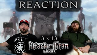 Attack on Titan 3x13 REACTION quotThe Town Where Everything Beganquot [upl. by Steffy818]