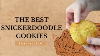 🔥 THE BEST SNICKERDOODLE COOKIES  EASY RECIPE [upl. by Isac]