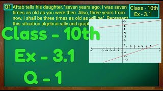 Class  10th Ex  31 Q 1 Maths Pair of Linear Equations in Two Variables NCERT CBSE [upl. by Ezekiel]