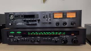 Rotel RD12F cassette deck Rotel RX602 receiver [upl. by Greabe]