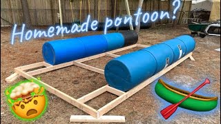 Homemade pontoon boat Part 1 [upl. by Enoitna469]