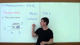 Transformadores  Eletromagnetismo  Aula 14 Menu  Prof Marcelo Boaro [upl. by Arimahs]