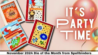 Spellbinders November 2024 Clubs and BIRTHDAY Cards [upl. by Hanoj252]