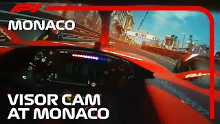 Visor Cam At Monaco With Charles Leclerc  2022 Monaco Grand Prix [upl. by Ayidan645]