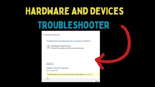 How to Fix Windows Hardware and Devices Problems With Troubleshooter on Windows 11 [upl. by Euton]