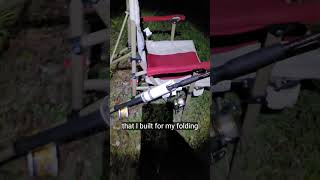 Fishing chair set up rod holders Catfish Walleye etc catfish catfishing walleye [upl. by Dnomsaj]