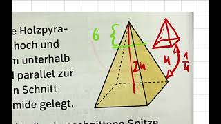 Finale S 64 Nr 6Rechnen an Pyramiden mit Ähnlichkeitsfaktor k [upl. by Legnaleugim917]