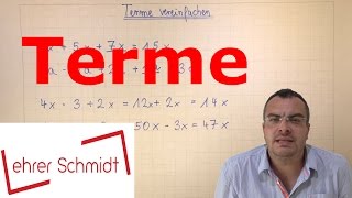 Terme berechnen  Terme und Gleichungen  Mathematik  Lehrerschmidt [upl. by Arebma362]