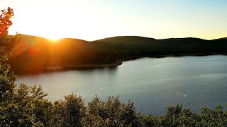 Aerial View of Laurel Bed Lake in Virginia [upl. by Sherrard409]