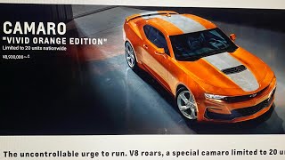 Vivid Orange Edition Chevrolet Camaro 2024 Model Year What is it First Look with The Camaro Cave [upl. by Selemas]