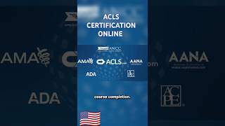 ACLS CERTIFICATION ONLINE shorts acls certification onlinelearning [upl. by Celisse]