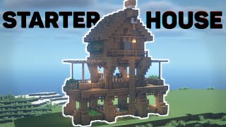 EASY Spruce Minecraft House  Starter Build Tutorial [upl. by Alaecim44]