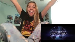 AVENGERS END GAME TRAILER REACTION [upl. by Ahcsas]