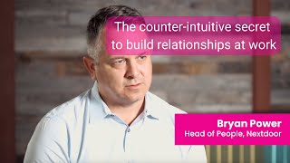 The Counterintuitive Secret to Building Relationships at Work [upl. by Malda]