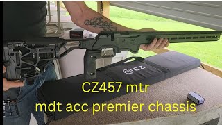 Cz457 mtr in mdt premier chassis unboxing and first shots [upl. by Emogene]