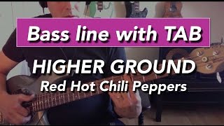 Higher Ground Bass Tutorial  RHCP  How to play [upl. by Nawek]