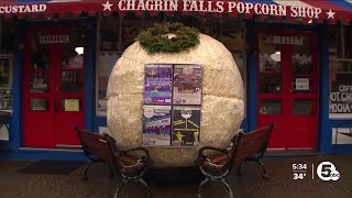 Chagrin Falls prepares giant popcorn ball for New Years tradition [upl. by Erdah963]