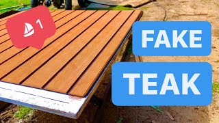 FAKE TEAK How to Install EVA Teak Foam Decking Sailing Meraki  Ep31 [upl. by Mckay]