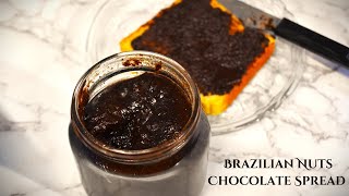 Creamy Brazilian Nuts Chocolate Spread  Easy Homemade Nutty Chocolate Spread Recipe [upl. by Siladnerb]