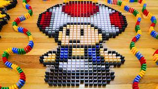 50 INGENIOUS Domino Tricks ft Mario amp Toad  Best of Hevesh5 14 [upl. by Aseram]