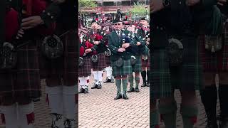 Pipes snd Drums at Tynecastle Park Edinburgh home of Heart of Midlothian Football Club [upl. by Ettenyar]