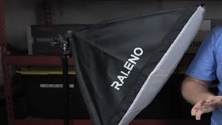 RALENO Softbox Photography Lighting Kit Review A BIG Improvement for Content Creators [upl. by Naujud]