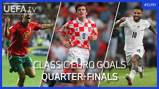 Classic EURO Goals  QuarterFinals  Rui Costa Šuker Insigne [upl. by Nihcas]