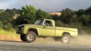 Dodge Power Wagon Dirt Launch and Panic Stop [upl. by Sonaj]