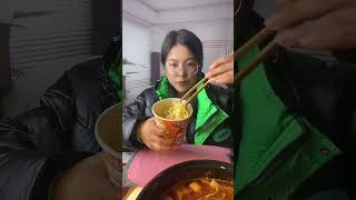 Crab Roe Noodles Food Sharing Live Broadcast [upl. by Russom33]