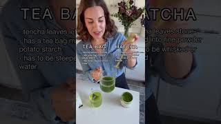 matcha vs green tea bag  the differences and similarities [upl. by Nicko]