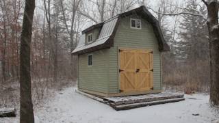 Gambrel Shed Construction [upl. by Nnayrrehs]