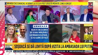 ȘOȘOACĂ LA AMBASADA RUSIEI DUPĂ CE A DEVENIT EUROPARLAMENTAR [upl. by Beitch]