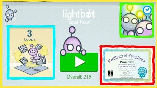 Lightbot Code Hour  LOOPS All Levels [upl. by Notsreik]