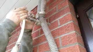 Cavity wall insulation red bricks [upl. by Aubin]