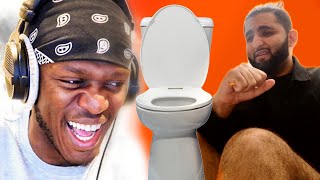 KSI REACTING TO bigbagofpotatoes  COMPILATION [upl. by Ewnihc]