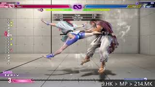 Manon  Basic Jump Heavy Kick amp Degage  Street Fighter 6 Combo [upl. by Sinnej91]