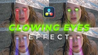 Glowing Eyes Effect in Davinci Resolve [upl. by Truda]