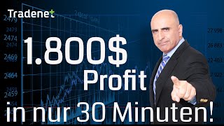 Online Aktienhandel  1800 in 30 Minuten Day Trading [upl. by Fishbein381]