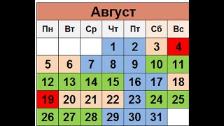 Прогноз клева на Август 2024Календарь рыбака на Август Лунный календарь рыбака Август рыбалка2024 [upl. by Brackett222]