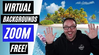 How to Add Free Virtual Backgrounds in ZOOM [upl. by Sairahcaz]