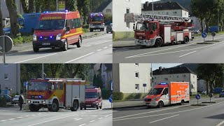 Einsatzfahrten FF Werdohl Lz 12 zum gemeldetem Wohnungsbrand [upl. by Regor]