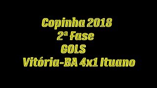 Gols de VitóriaBA 4x1 Ituano  2ªFase Copinha 2018 [upl. by Anbul]