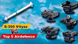 S350 Vityaz vip VS Top 5 Important Tier3Airdefence modernwarships [upl. by Hairahcez]