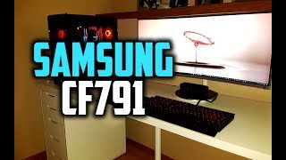 Samsung CF791 Review  A Stunning Curved Gaming Monitor [upl. by Atnes]