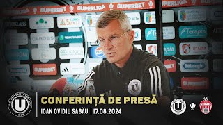 🎙 CONFERINȚĂ DE PRESĂ  Ioan Ovidiu Sabău prefațează partida cu Sepsi OSK [upl. by Asenav]