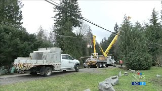 Bomb cyclone tears through parts of BC leaving path of power outages behind [upl. by Quill52]