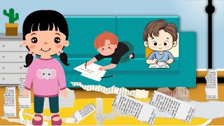 Bits of paper  kids rhymes  kids learning language [upl. by Diver]