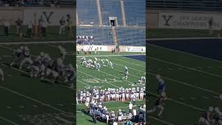 Yale Football YALE WINS 2322 OVER CENTRAL CONNECTICUT STATE Touchdown By 80 Luke Foster [upl. by Atteuqihc]